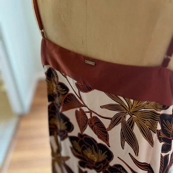 DKNY slip dress size large fall foliage print - Picture 5 of 7